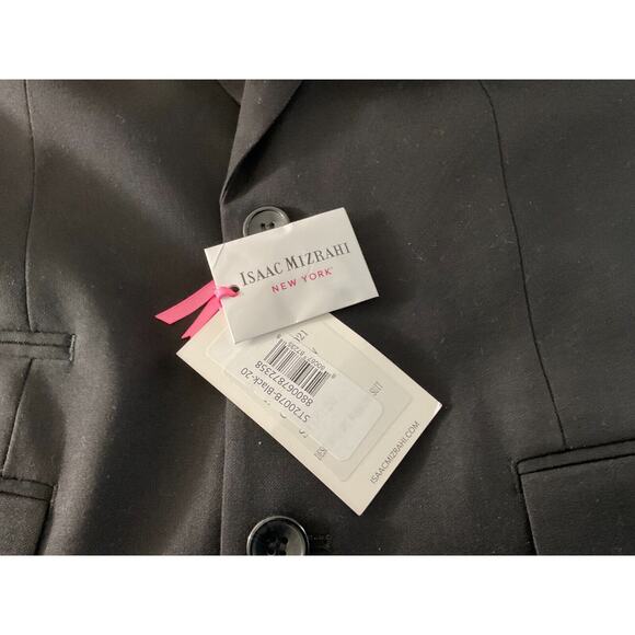 NWT Isaac Mizrahi New York Youth Size 20 Black Blazer Two Button Wool Child New - Picture 9 of 13